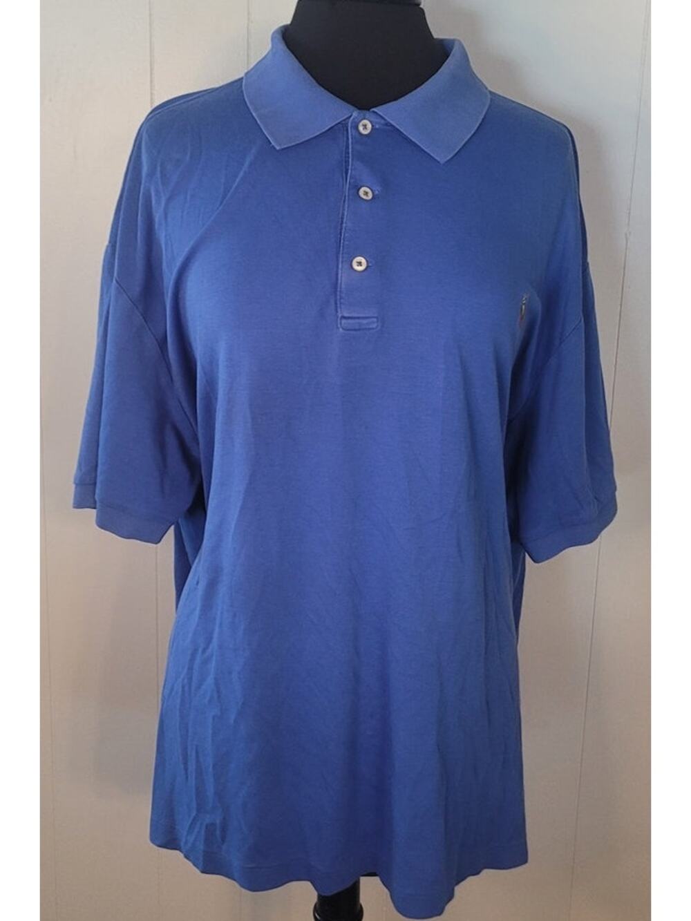 Ralph Lauren 3XB Blue Polo Big Tall Classic Preppy Heritage